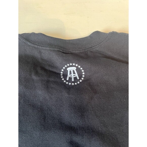 Barstool Sports Mens XL‎ Black Crewneck Sweatshirt Go Sports Soft Warm Heavy - Picture 2 of 3